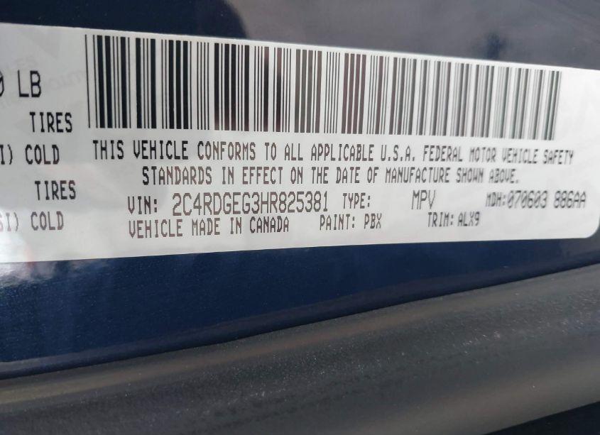 Photo 9 of 2017 Dodge Grand CARAVAN GT (VIN 2C4RDGEG3HR825381)