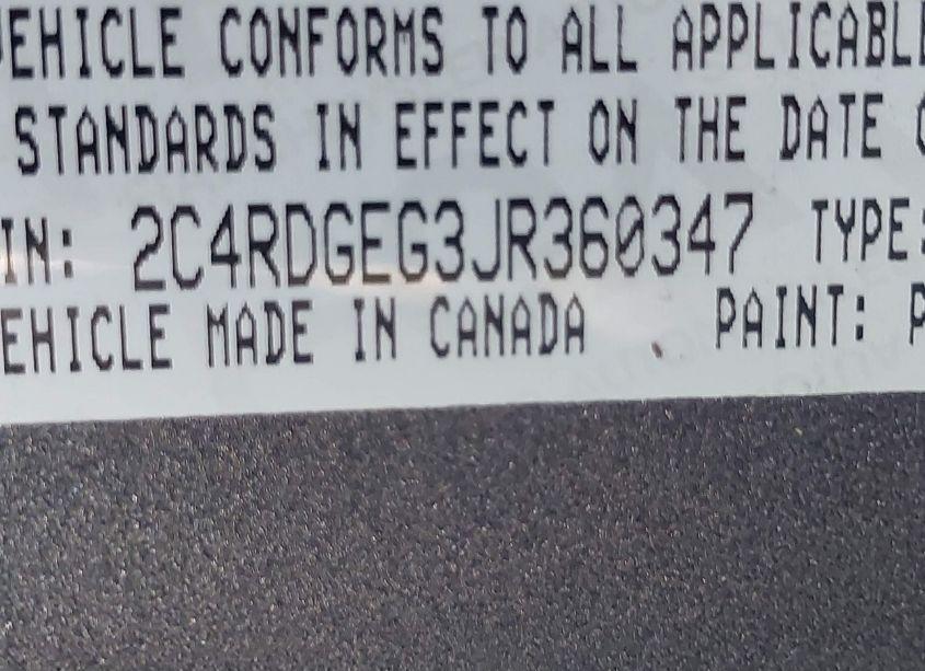 Photo 9 of 2018 Dodge Grand CARAVAN GT (VIN 2C4RDGEG3JR360347)