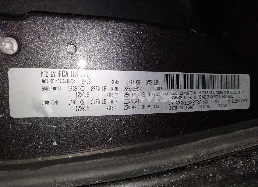 Photo 9 of 2019 Dodge Grand CARAVAN GT (VIN 2C4RDGEG3KR647995)