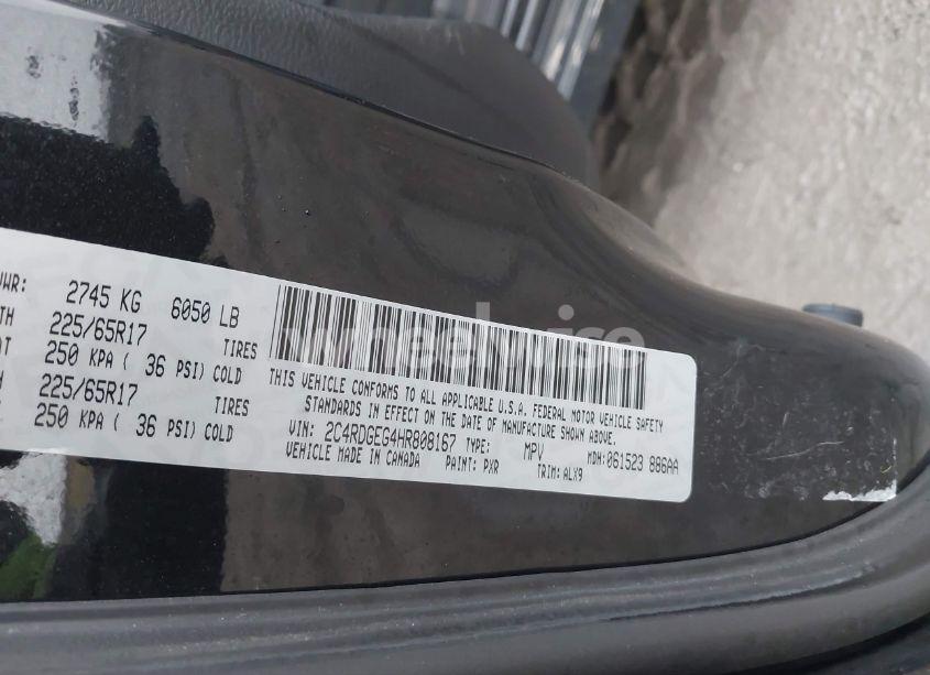 Photo 9 of 2017 Dodge Grand CARAVAN GT (VIN 2C4RDGEG4HR808167)