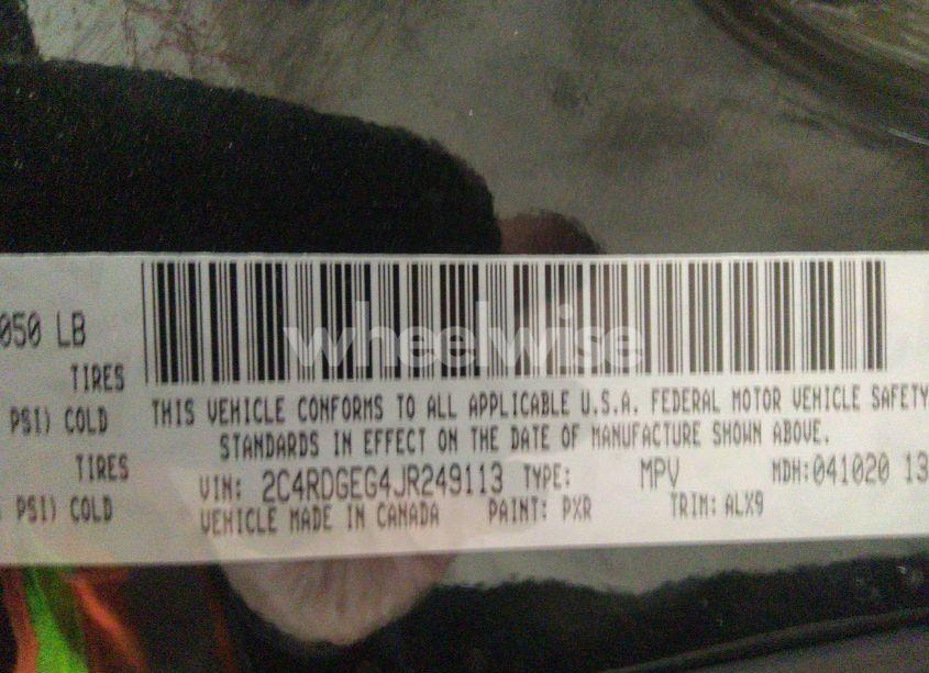 Photo 9 of 2018 Dodge Grand CARAVAN GT (VIN 2C4RDGEG4JR249113)