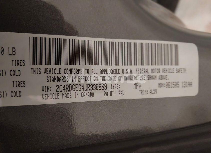 Photo 9 of 2018 Dodge Grand CARAVAN GT (VIN 2C4RDGEG4JR336669)