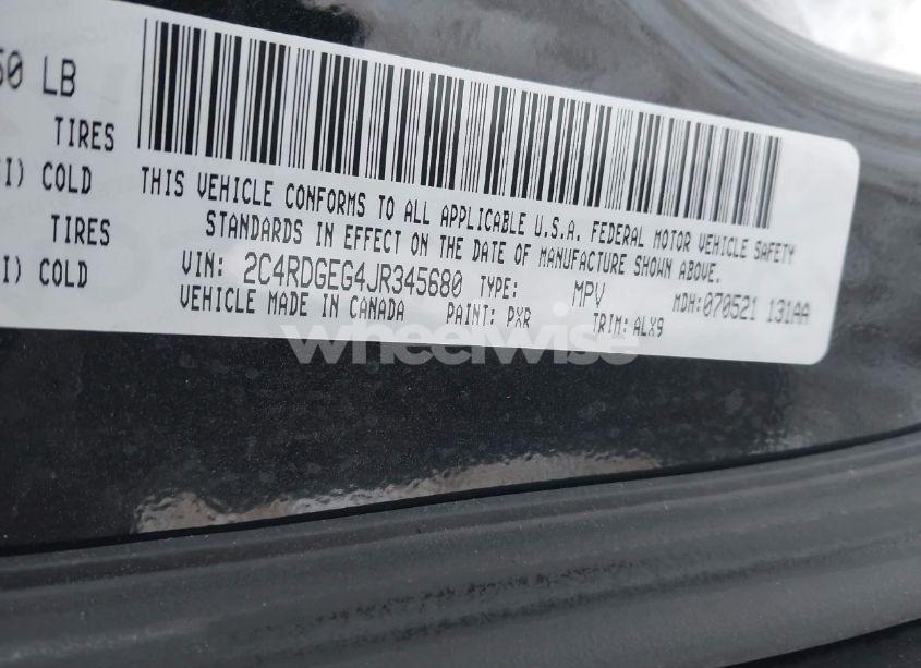 Photo 9 of 2018 Dodge Grand CARAVAN GT (VIN 2C4RDGEG4JR345680)