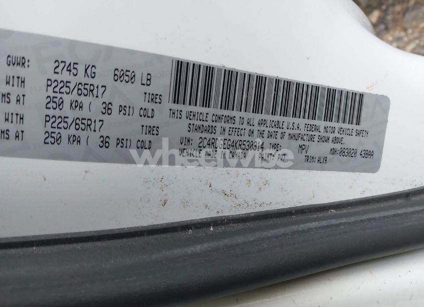 Photo 9 of 2019 Dodge Grand CARAVAN GT (VIN 2C4RDGEG4KR530314)