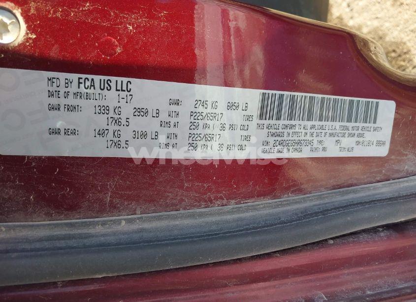 Photo 9 of 2017 Dodge Grand CARAVAN GT (VIN 2C4RDGEG5HR673345)