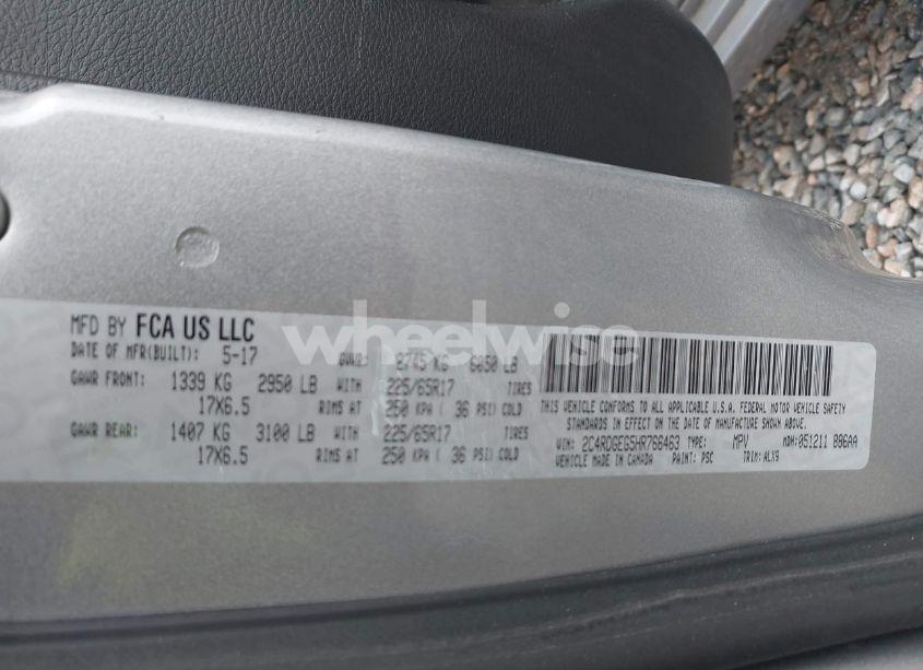 Photo 9 of 2017 Dodge Grand CARAVAN GT (VIN 2C4RDGEG5HR766463)