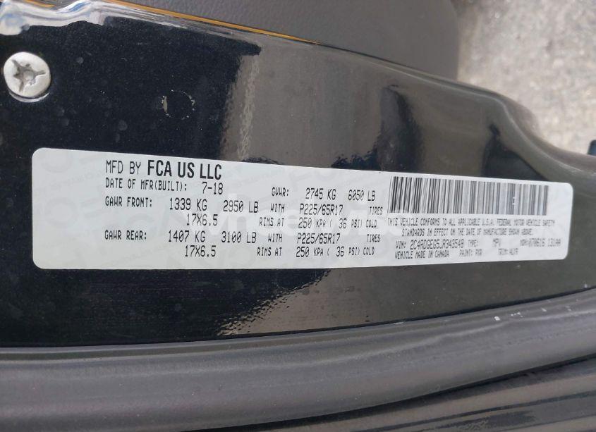 Photo 9 of 2018 Dodge Grand CARAVAN GT (VIN 2C4RDGEG5JR343548)