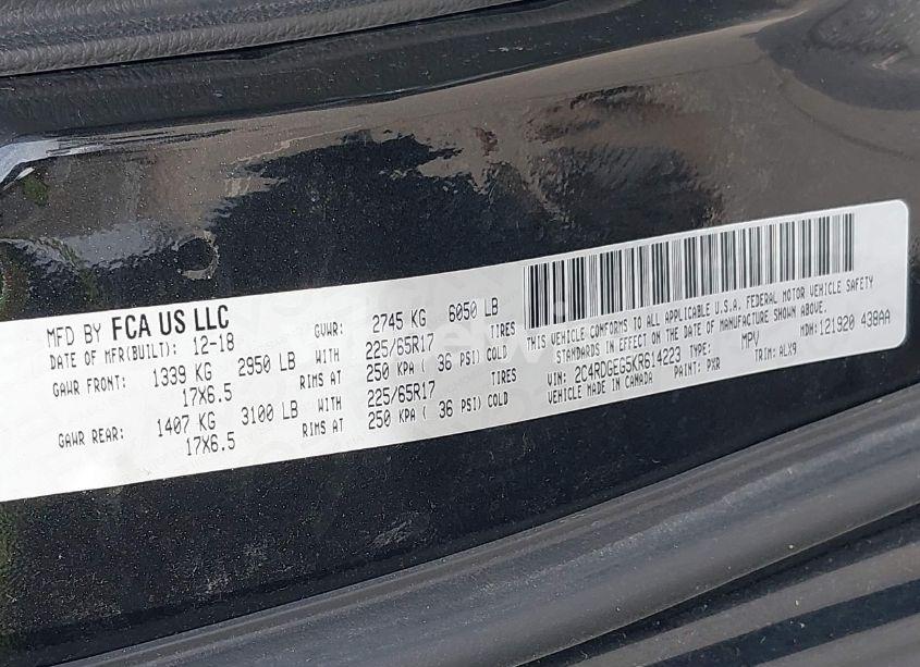 Photo 9 of 2019 Dodge Grand CARAVAN GT (VIN 2C4RDGEG5KR614223)