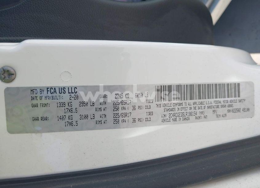 Photo 9 of 2020 Dodge Grand CARAVAN GT (VIN 2C4RDGEG5LR186154)