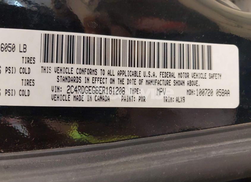 Photo 9 of 2014 Dodge Grand CARAVAN R/T (VIN 2C4RDGEG6ER181208)