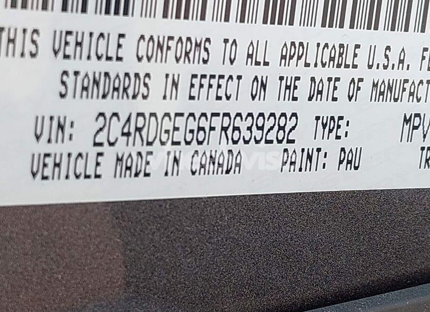 Photo 9 of 2015 Dodge Grand CARAVAN R/T (VIN 2C4RDGEG6FR639282)