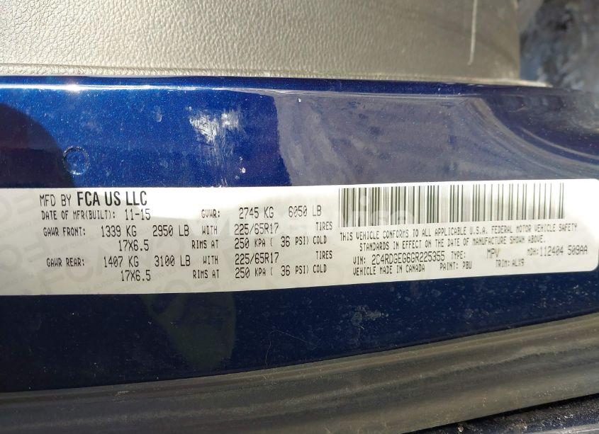 Photo 9 of 2016 Dodge Grand CARAVAN R/T (VIN 2C4RDGEG6GR225355)