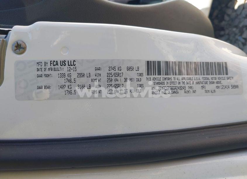 Photo 9 of 2016 Dodge Grand CARAVAN R/T (VIN 2C4RDGEG6GR249249)