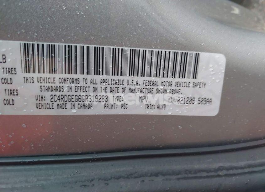 Photo 9 of 2016 Dodge Grand CARAVAN R/T (VIN 2C4RDGEG6GR319283)