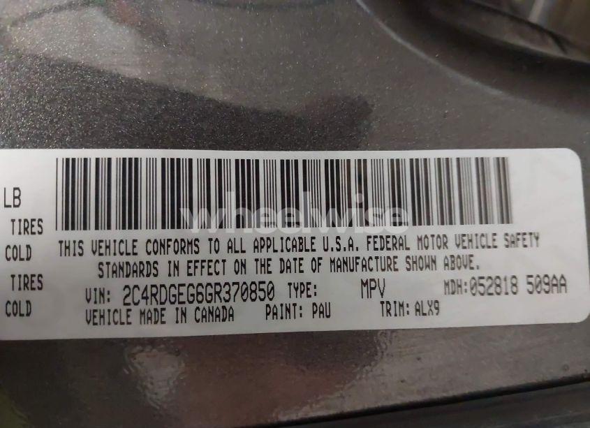 Photo 9 of 2016 Dodge Grand CARAVAN R/T (VIN 2C4RDGEG6GR370850)