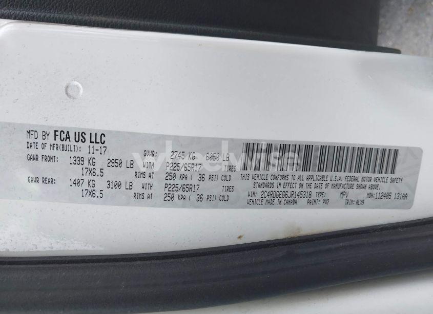 Photo 9 of 2018 Dodge Grand CARAVAN GT (VIN 2C4RDGEG6JR145318)