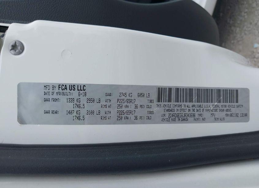 Photo 9 of 2018 Dodge Grand CARAVAN GT (VIN 2C4RDGEG6JR343686)