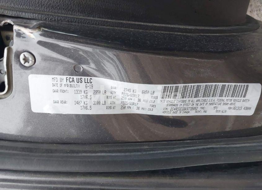 Photo 9 of 2019 Dodge Grand CARAVAN GT (VIN 2C4RDGEG6KR735052)