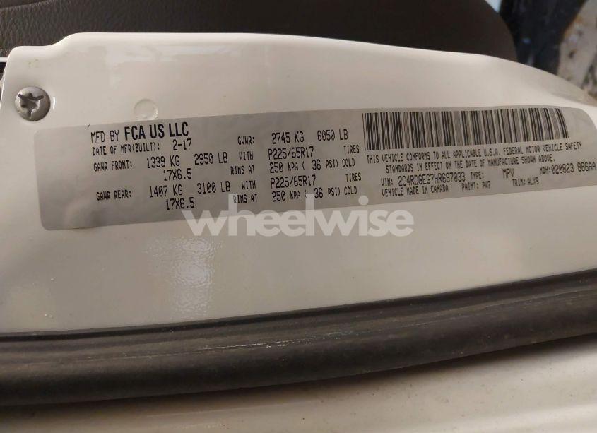 Photo 9 of 2017 Dodge Grand CARAVAN GT (VIN 2C4RDGEG7HR697033)