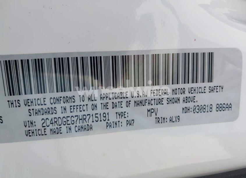 Photo 9 of 2017 Dodge Grand CARAVAN GT (VIN 2C4RDGEG7HR715191)