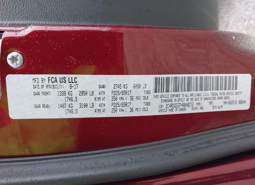 Photo 9 of 2017 Dodge Grand CARAVAN GT (VIN 2C4RDGEG7HR848212)