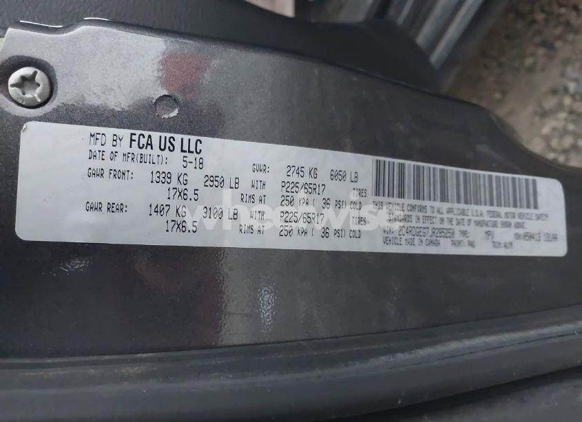 Photo 9 of 2018 Dodge Grand CARAVAN GT (VIN 2C4RDGEG7JR285250)