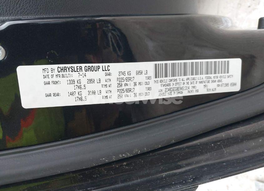 Photo 9 of 2014 Dodge Grand CARAVAN R/T (VIN 2C4RDGEG8ER451314)