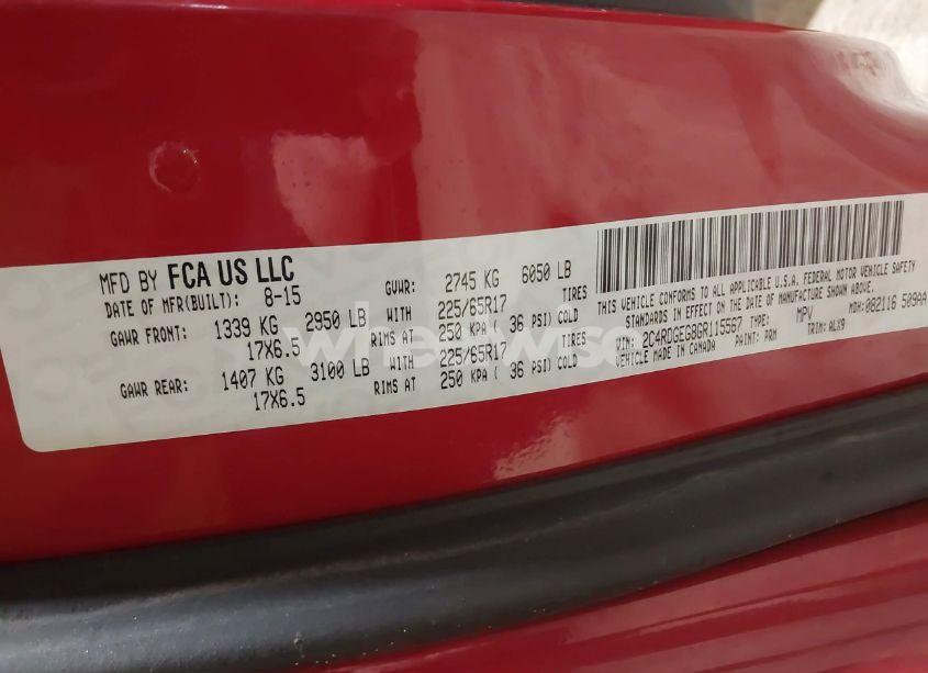 Photo 9 of 2016 Dodge Grand CARAVAN R/T (VIN 2C4RDGEG8GR115567)