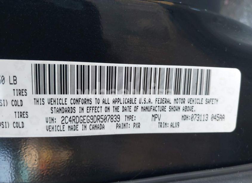 Photo 9 of 2013 Dodge Grand CARAVAN R/T (VIN 2C4RDGEG9DR507839)