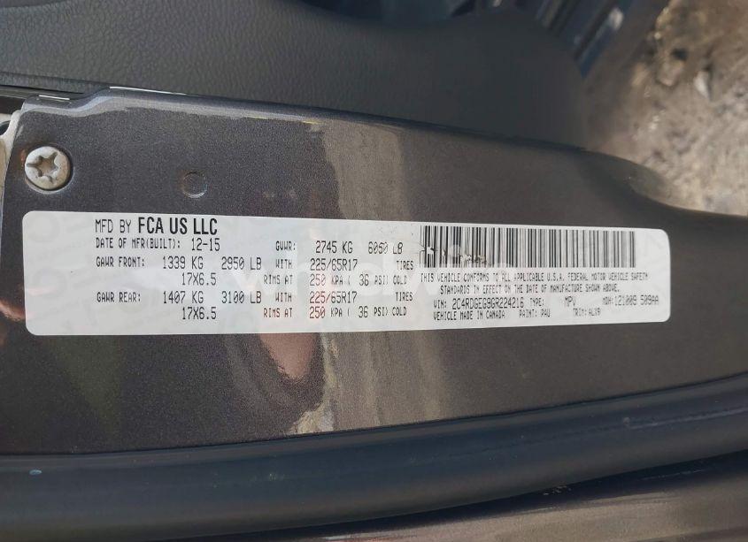 Photo 9 of 2016 Dodge Grand CARAVAN R/T (VIN 2C4RDGEG9GR224216)