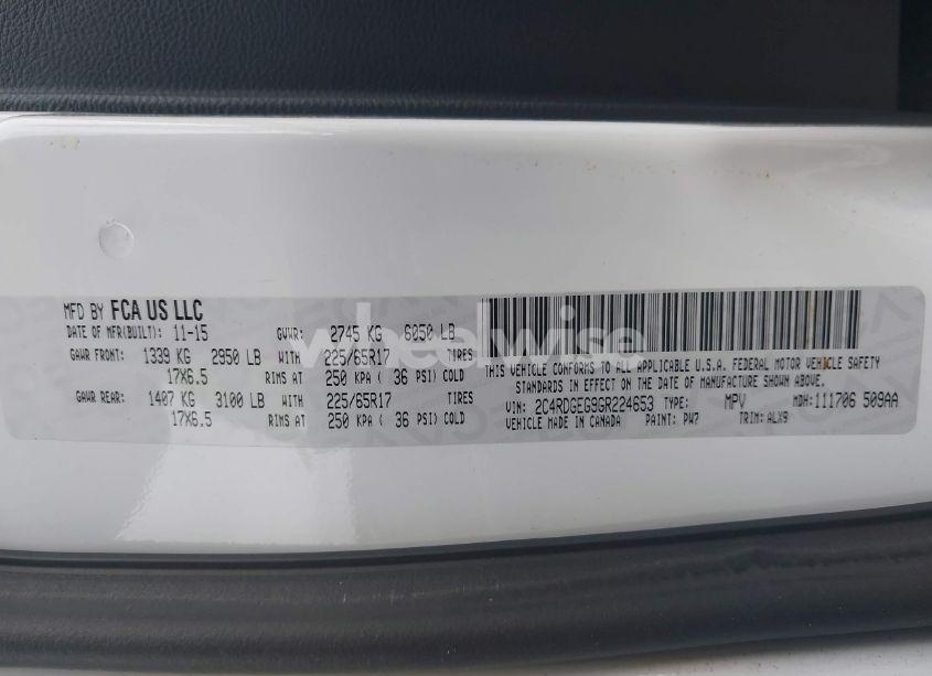 Photo 9 of 2016 Dodge Grand CARAVAN R/T (VIN 2C4RDGEG9GR224653)