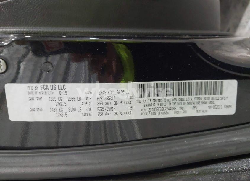 Photo 9 of 2019 Dodge Grand CARAVAN GT (VIN 2C4RDGEG9KR744683)