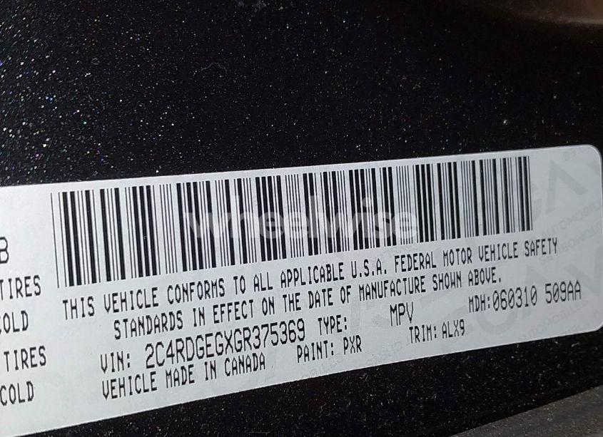 Photo 9 of 2016 Dodge Grand CARAVAN R/T (VIN 2C4RDGEGXGR375369)