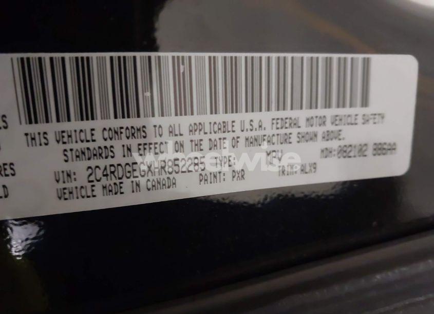 Photo 9 of 2017 Dodge Grand CARAVAN GT (VIN 2C4RDGEGXHR852285)