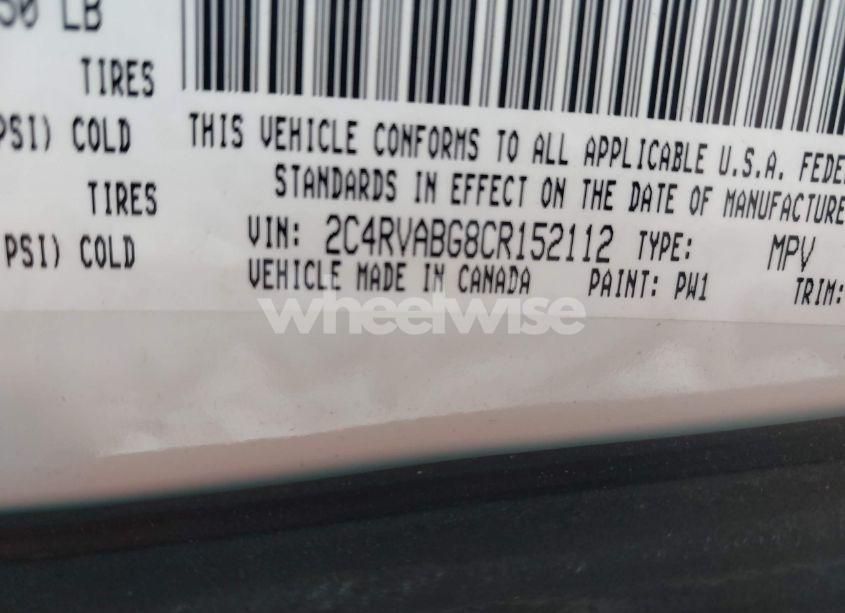 Photo 9 of 2012 Volkswagen Routan SE (VIN 2C4RVABG8CR152112)