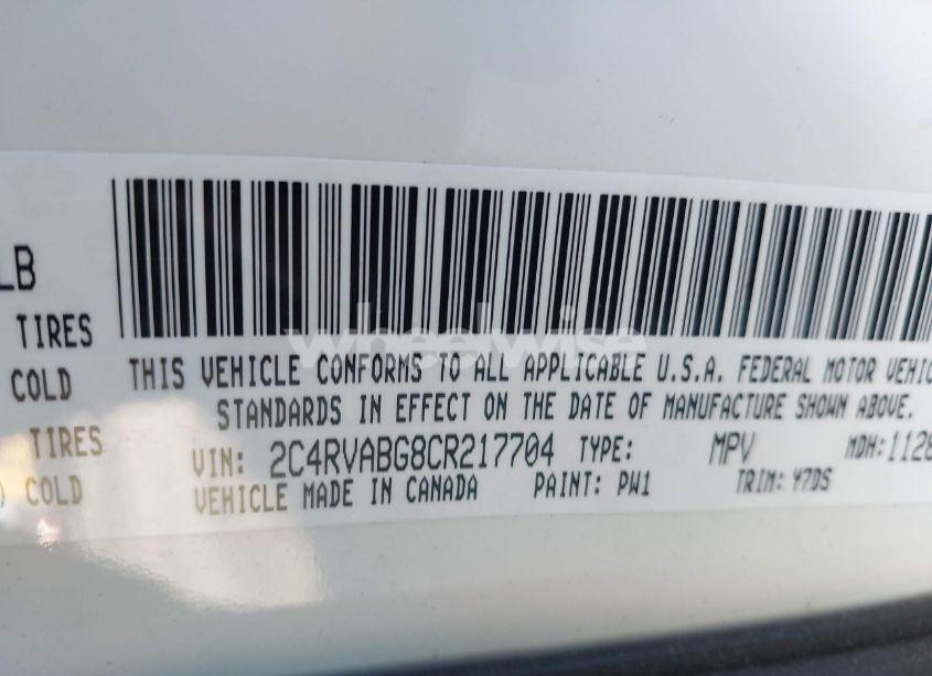 Photo 9 of 2012 Volkswagen Routan SE (VIN 2C4RVABG8CR217704)