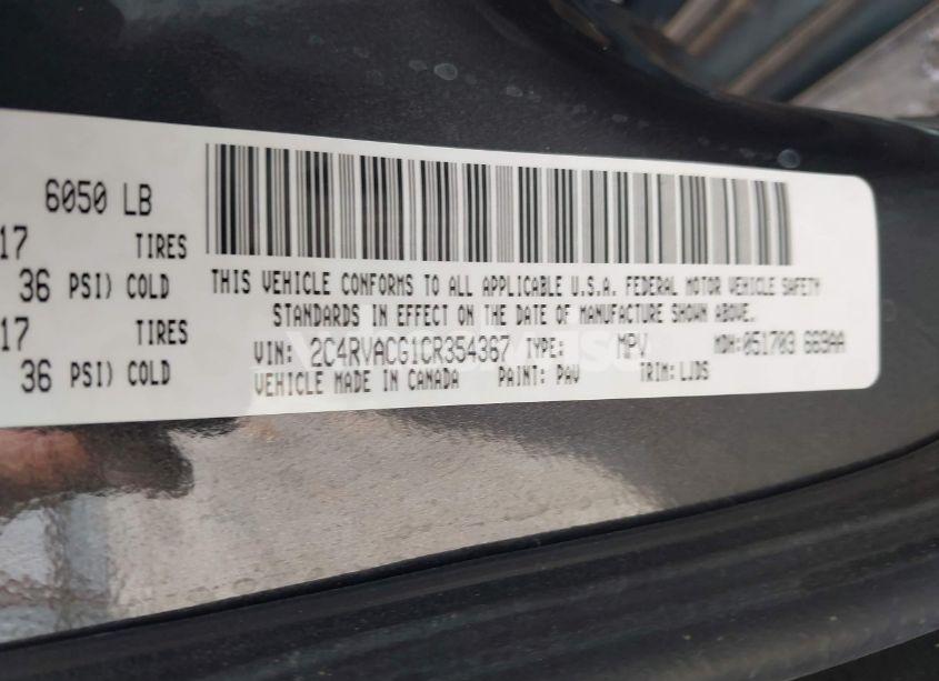 Photo 9 of 2012 Volkswagen Routan SEL (VIN 2C4RVACG1CR354367)