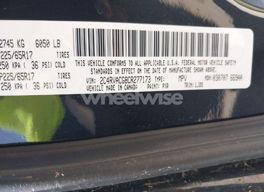 Photo 9 of 2012 Volkswagen Routan SEL (VIN 2C4RVACG8CR277173)