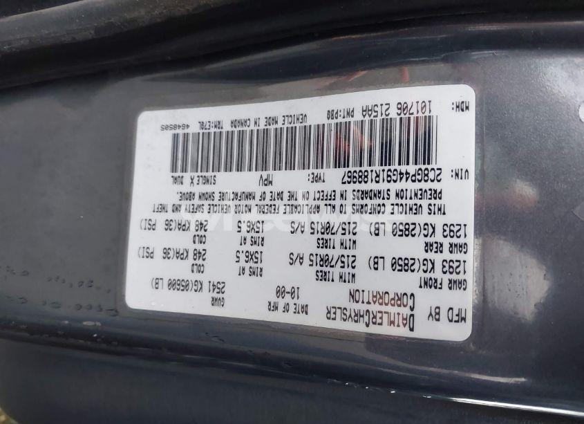 Photo 9 of 2001 Chrysler Town & COUNTRY LX (VIN 2C8GP44G91R188967)