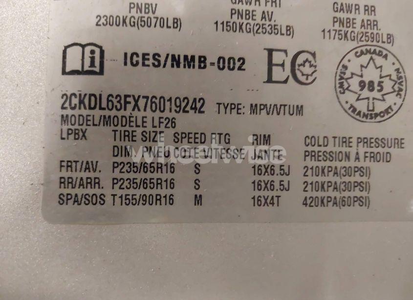 Photo 9 of 2007 Pontiac Torrent (VIN 2CKDL63FX76019242)