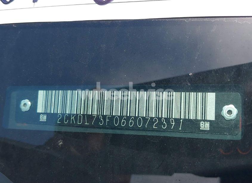 Photo 9 of 2006 Pontiac Torrent (VIN 2CKDL73F066072391)