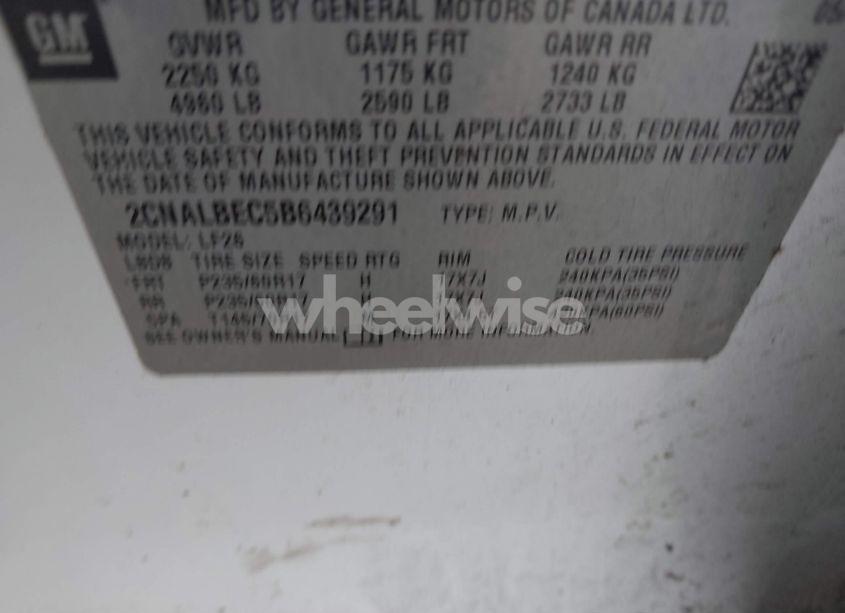 Photo 9 of 2011 Chevrolet Equinox LS (VIN 2CNALBEC5B6439291)