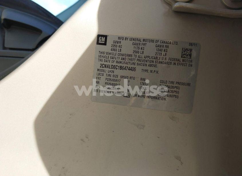 Photo 9 of 2011 Chevrolet Equinox 1LT (VIN 2CNALDEC1B6474406)