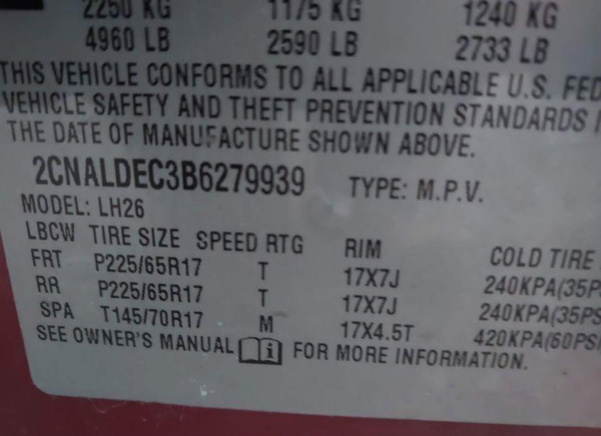 Photo 9 of 2011 Chevrolet Equinox 1LT (VIN 2CNALDEC3B6279939)