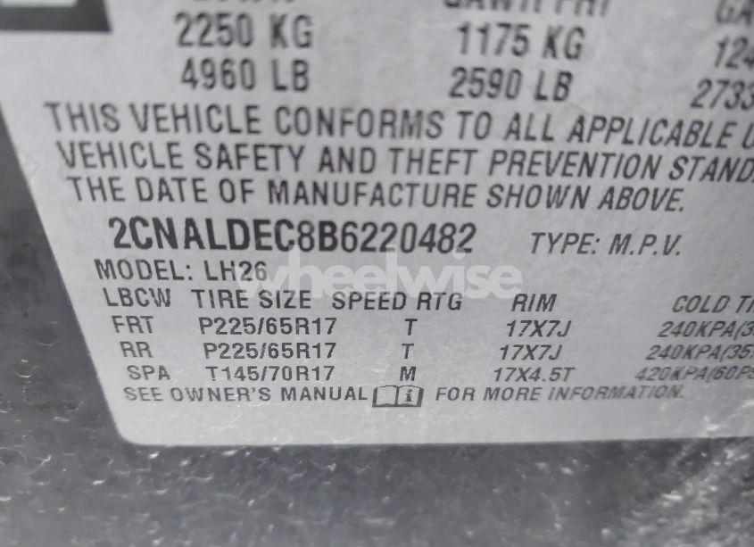 Photo 9 of 2011 Chevrolet Equinox 1LT (VIN 2CNALDEC8B6220482)