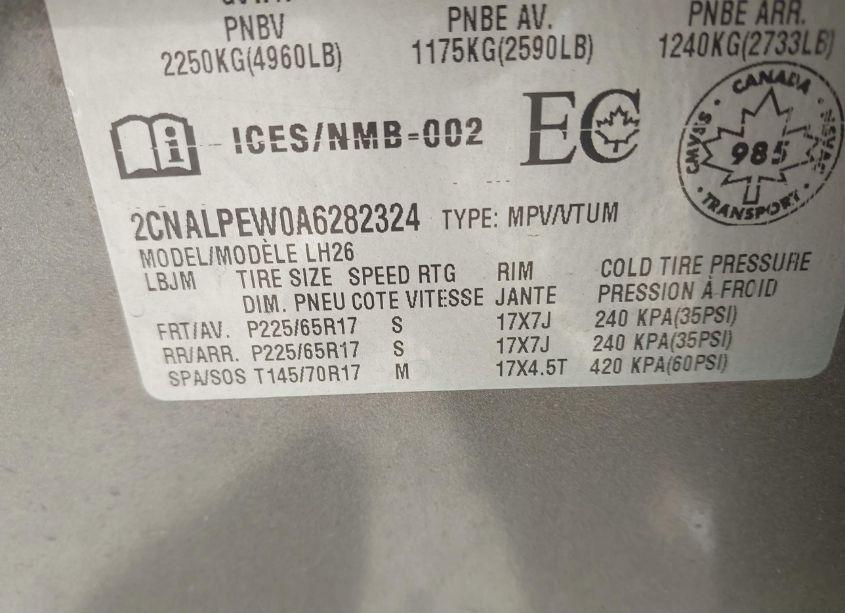 Photo 9 of 2010 Chevrolet Equinox LT (VIN 2CNALPEW0A6282324)