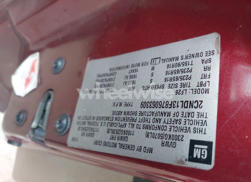 Photo 9 of 2007 Chevrolet Equinox LS (VIN 2CNDL13F876063309)