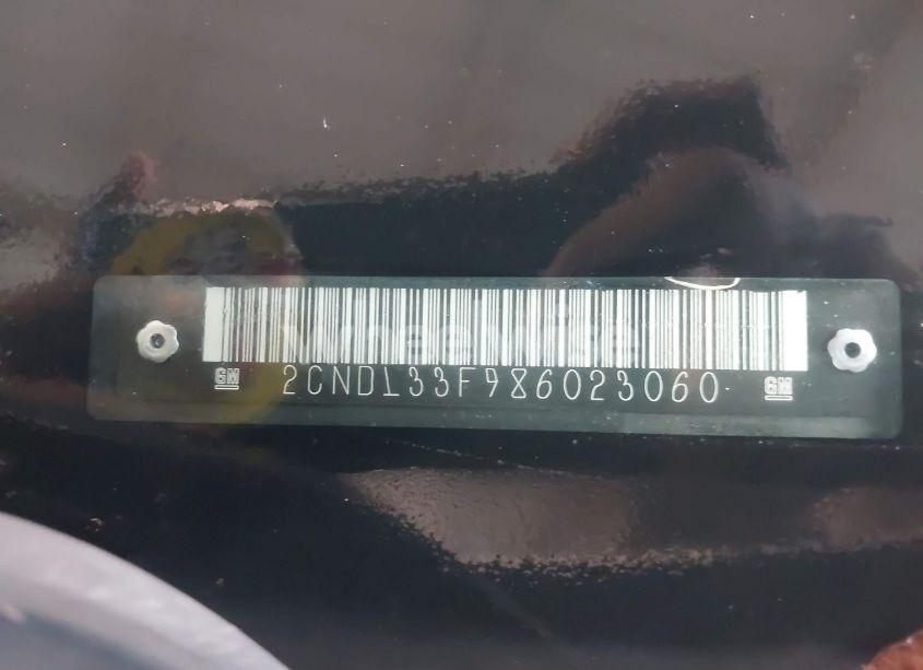 Photo 9 of 2008 Chevrolet Equinox LT (VIN 2CNDL33F986023060)