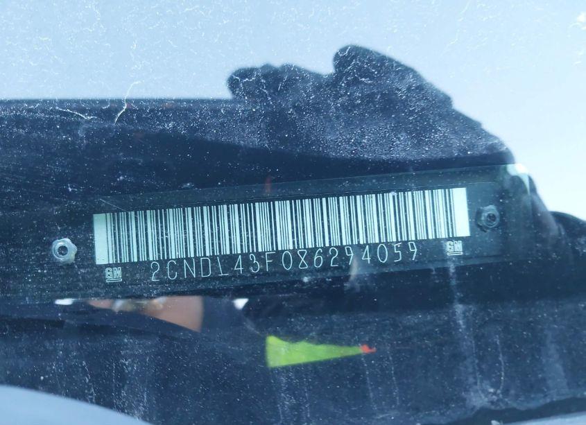 Photo 9 of 2008 Chevrolet Equinox LT (VIN 2CNDL43F086294059)