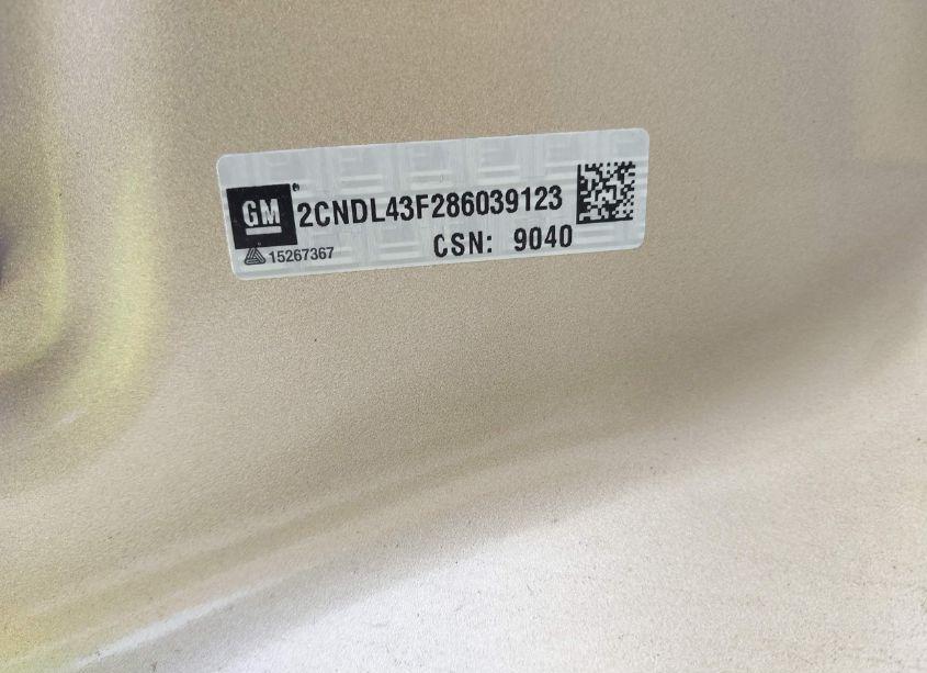 Photo 9 of 2008 Chevrolet Equinox LT (VIN 2CNDL43F286039123)